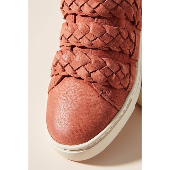 Frye Ivy Braided Low-Top Genuine Leather Sneakers size 7.5 - Picture 2 of 13